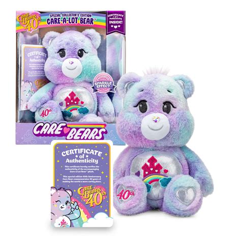 This category collects all the characters presented in all of the Care Bear series. . Anniversary care bear